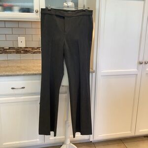 Ralph Lauren Gray Trousers Size 8 Slacks Office Wear Flat Front Crease